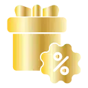 Gold embroidery award ribbon. Crowned Stitches - Quality Custom Embroidery.