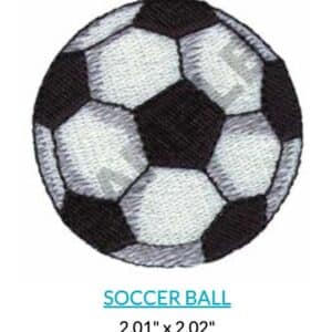 Black and white soccer ball, a classic sports icon.