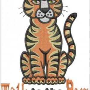Cartoon tiger with the text "Talk to the Paw" below it.